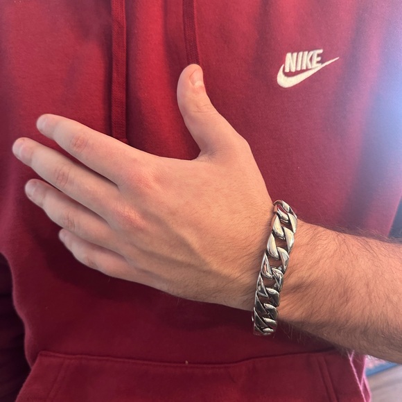 Silver Men's Bracelet - Picture 1 of 4